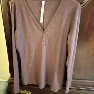 Lulu Lemon Purple Waffle Shirt-